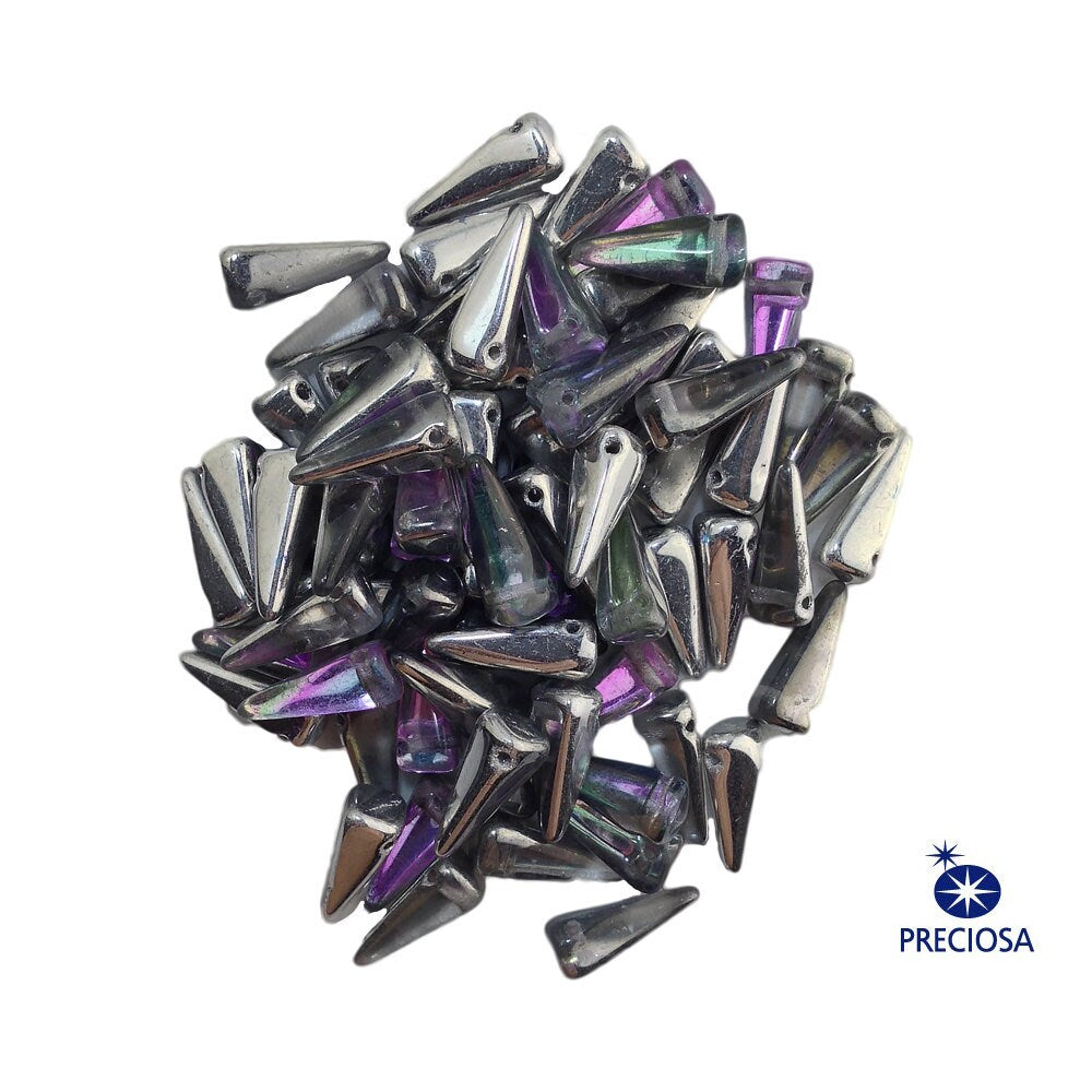 13x6mm Light Vitrail Crystal Preciosa Czech Villa Glass Beads (12)