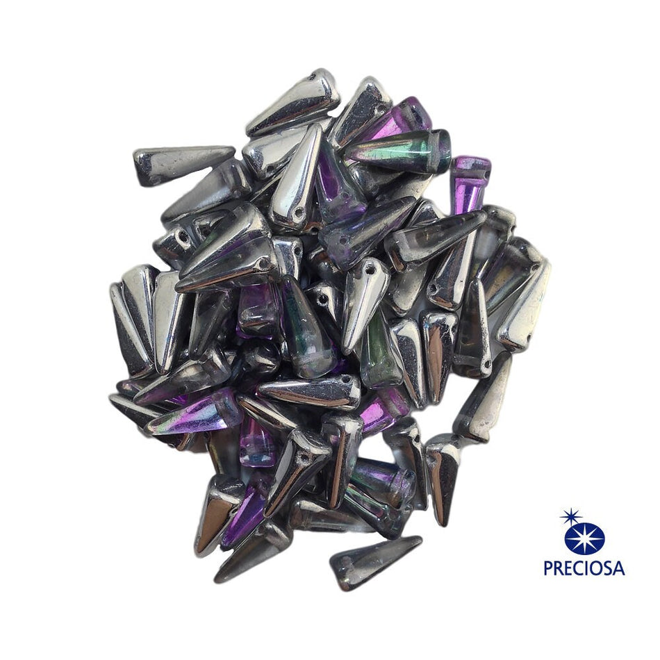 13x6mm Light Vitrail Crystal Preciosa Czech Villa Glass Beads (12)