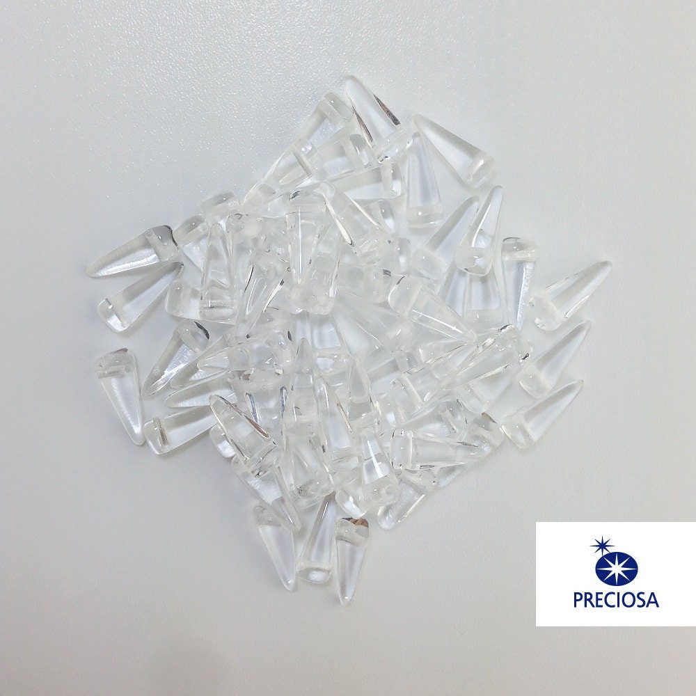 13x6mm Crystal Preciosa Czech Villa Glass Beads (12)
