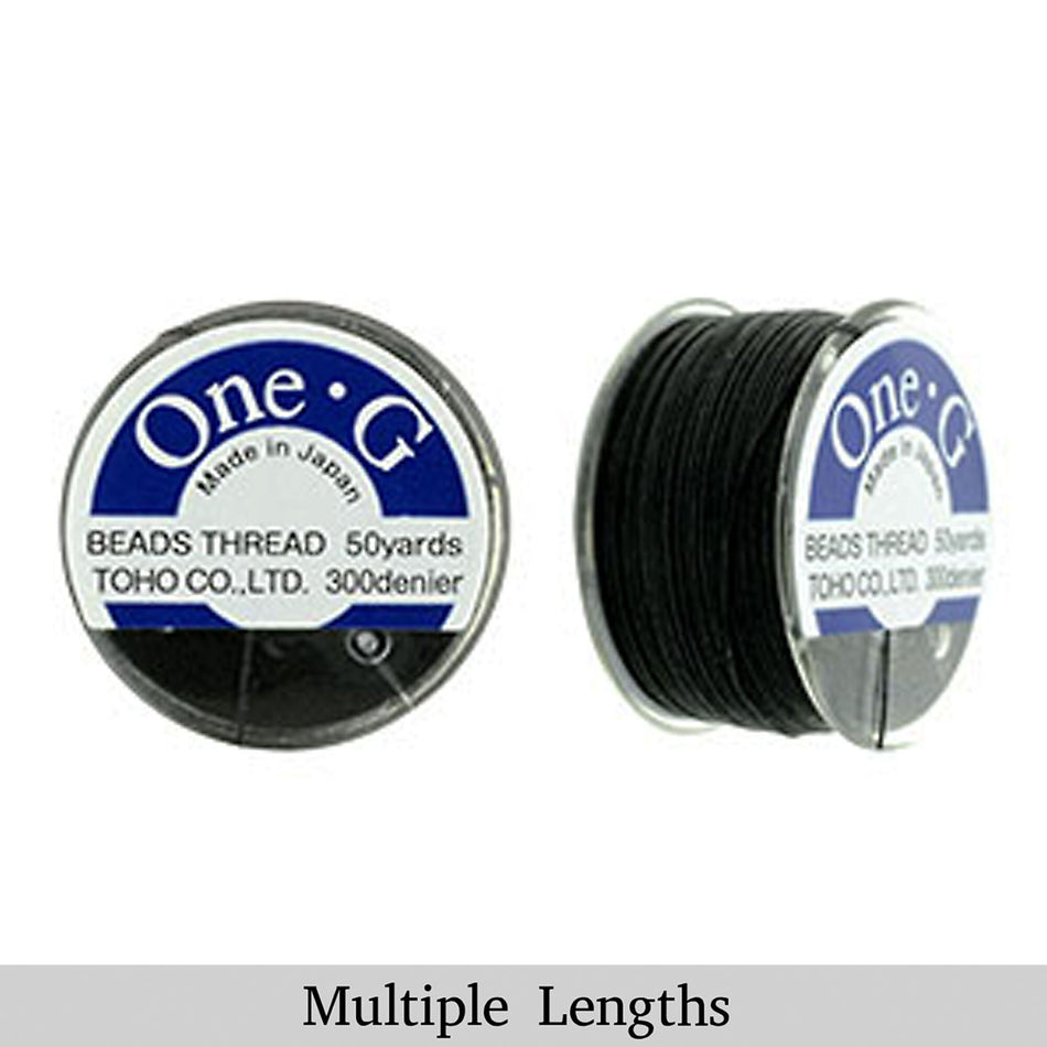 Black One-G Toho Beading Thread 50/125/250yd