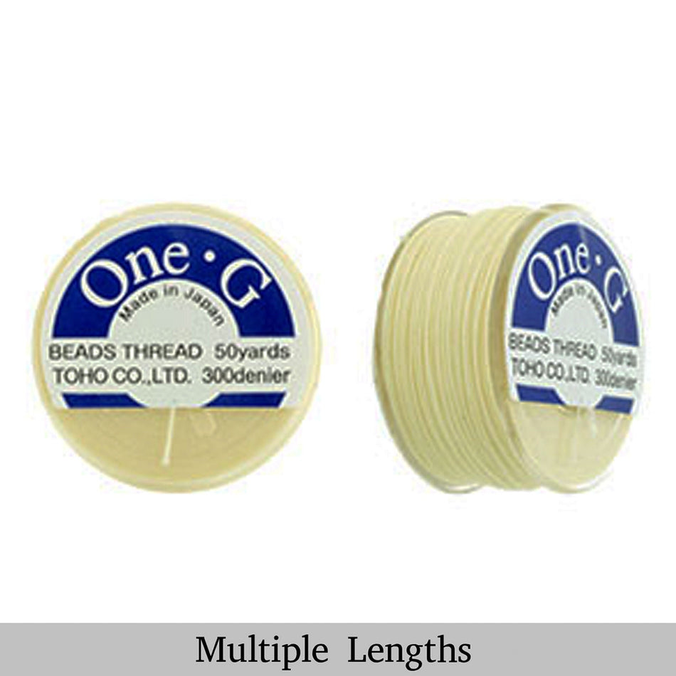 Cream One-G Toho Beading Thread 50/125/250yd