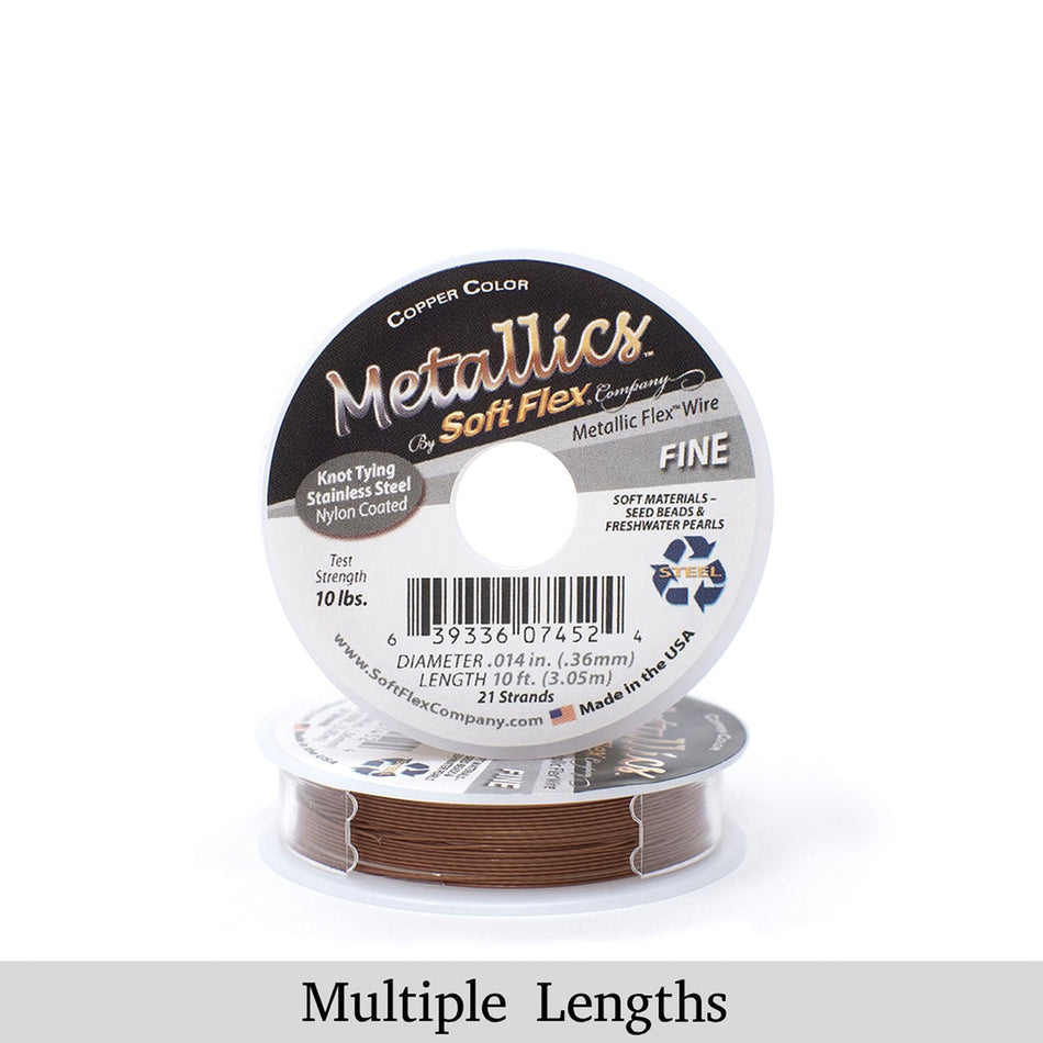 0.014in/0.36mm Copper Soft Flex Fine Beading Wire 10/30/100ft