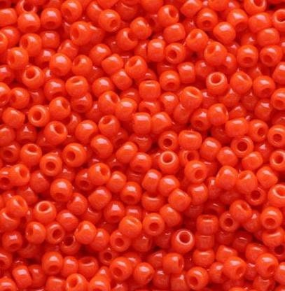 11/0 TOHO ROUND Opaque Sunset Orange Seed Bead (8g)