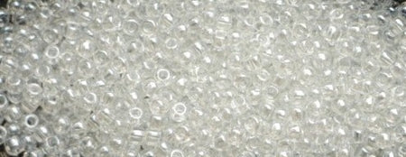 11/0 TOHO ROUND Transparent Lustered Crystal Seed Bead (8g)