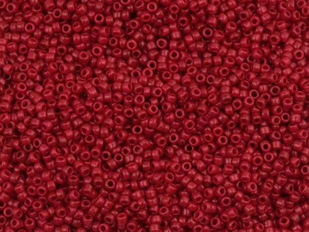 15/0 TOHO ROUND Opaque Pepper Red Seed Bead (8g)