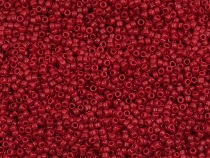 15/0 TOHO ROUND Opaque Pepper Red Seed Bead (8g)