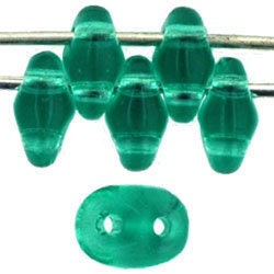 2/5MM MATUBO SUPERDUO Emerald Beads