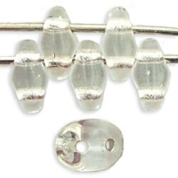 2/5MM MATUBO SUPERDUO Silver Lined Crystal Beads