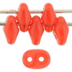 2/5MM MATUBO SUPERDUO Milky Grapefruit Beads