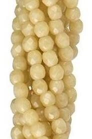 2mm Antique Beige Czech Faceted Firepolish Glass Beads (50)