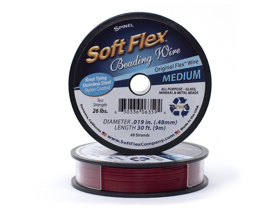 0.019in/0.48mm Spinel Soft Flex Medium Beading Wire 10/30/100ft