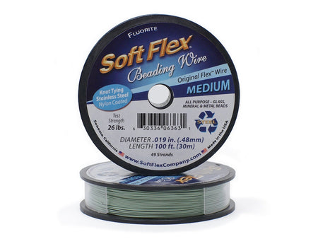 0.019in/0.48mm Fluorite Soft Flex Medium Beading Wire 10/30/100ft