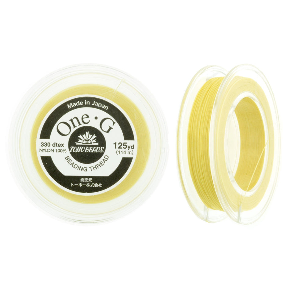 Light Yellow One-G Toho Beading Thread 50/125/250yd