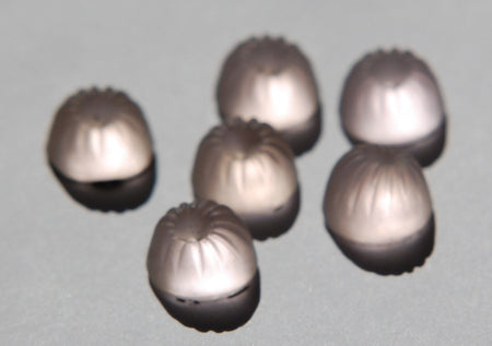 Vintage Light Amethyst Purple Ribbed Cabochons cab381C