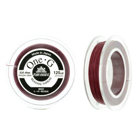 Burgundy One-G Toho Beading Thread 50/125/250yd