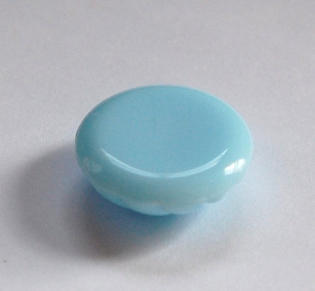 Vintage Light Blue Glass Swirled Domed Cabochon cab220
