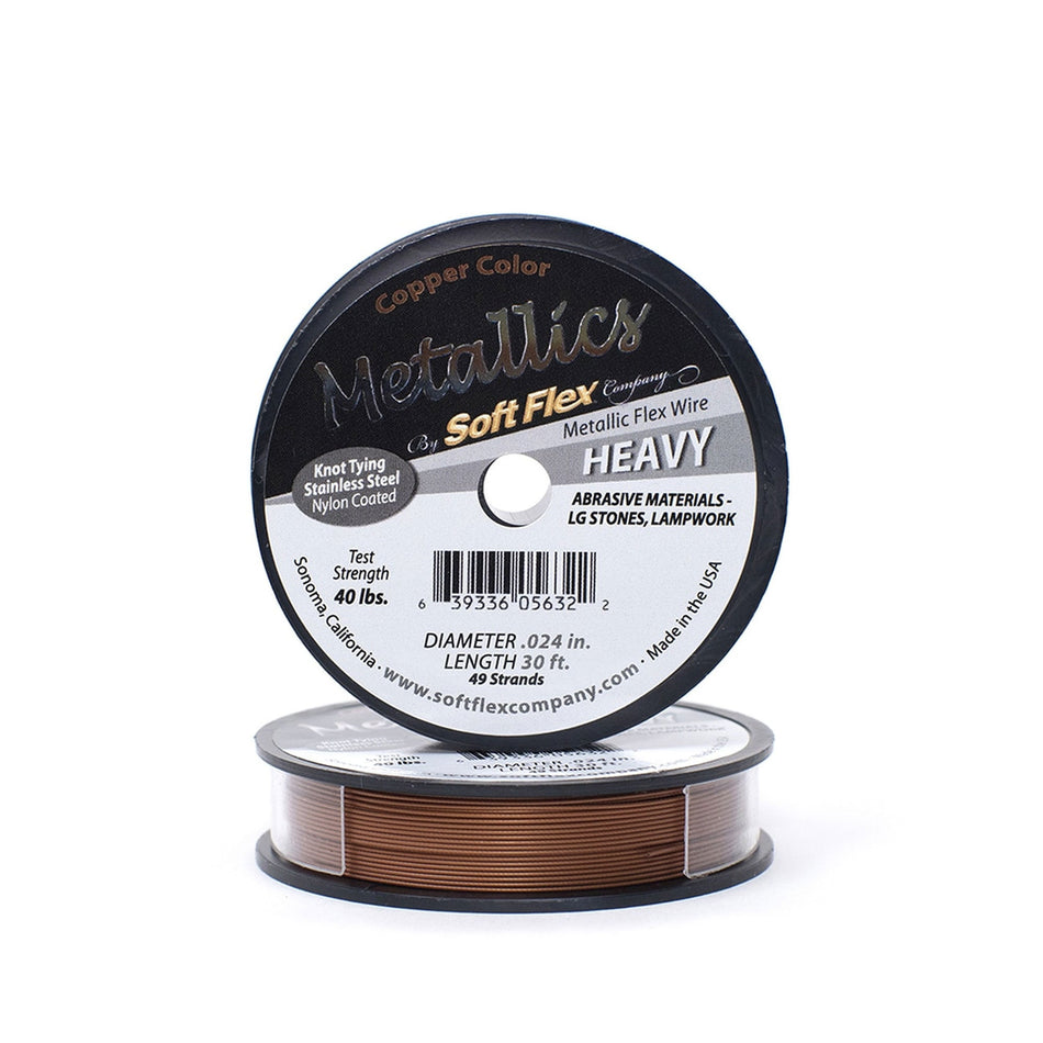 0.024in/0.61mm Copper Soft Flex Heavy Beading Wire 10/30/100ft