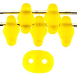 2/5MM MATUBO SUPERDUO Matte Jonquil Beads