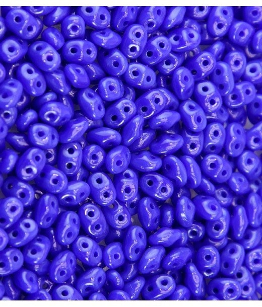 2/5MM MATUBO SUPERDUO Opaque Blue Beads