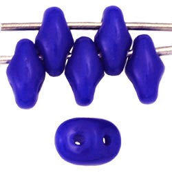 2/5MM MATUBO SUPERDUO Opaque Blue Beads