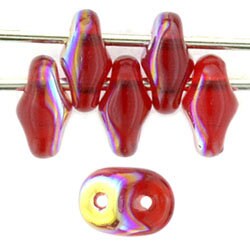 2/5MM MATUBO SUPERDUO Siam Ruby AB Beads