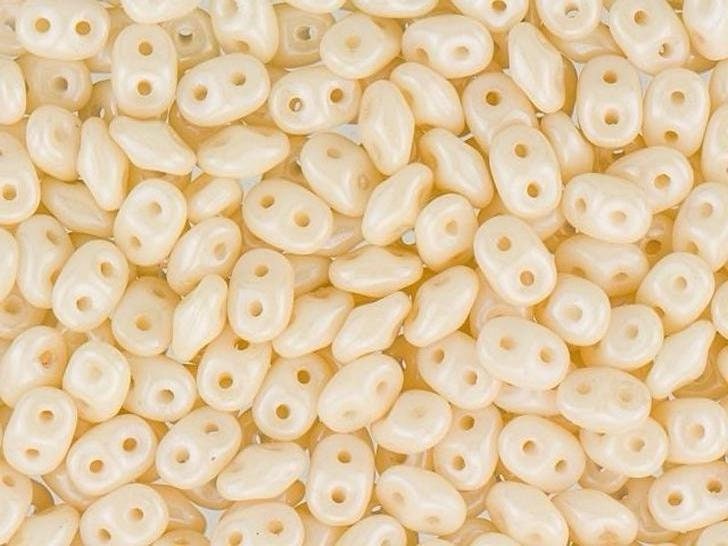 2/5MM MATUBO SUPERDUO Luster Opaque Champagne Beads