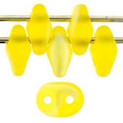 2/5MM MATUBO SUPERDUO Matte Jonquil AB Beads