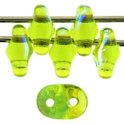 2/5MM MATUBO SUPERDUO Olivine AB Beads