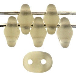 2/5MM MATUBO SUPERDUO Matte Black Diamond Beads