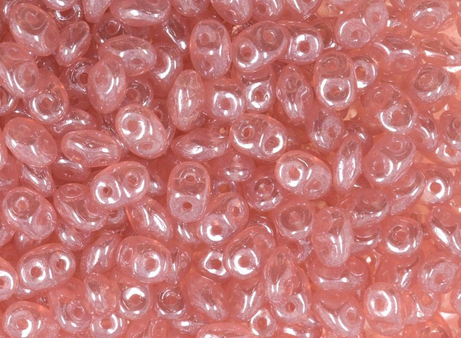 2/5MM MATUBO SUPERDUO Rose Opal Luster Beads