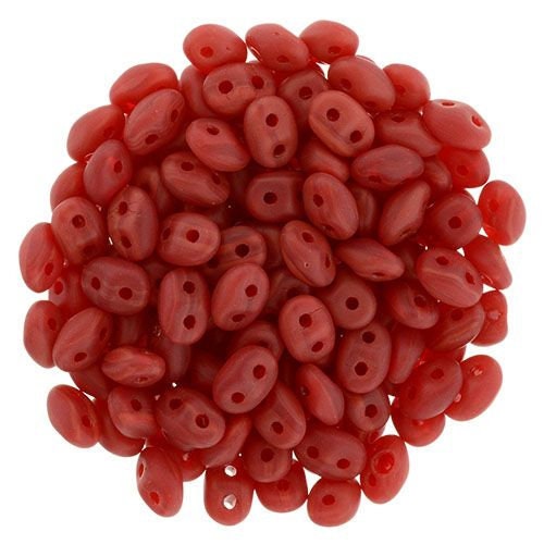 2/5MM MATUBO SUPERDUO Matte Cherry Beads