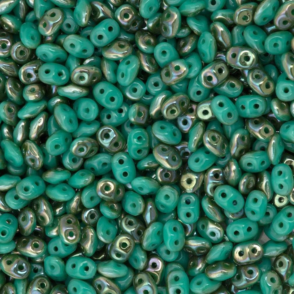 2/5MM MATUBO SUPERDUO Turquoise Celsian Beads