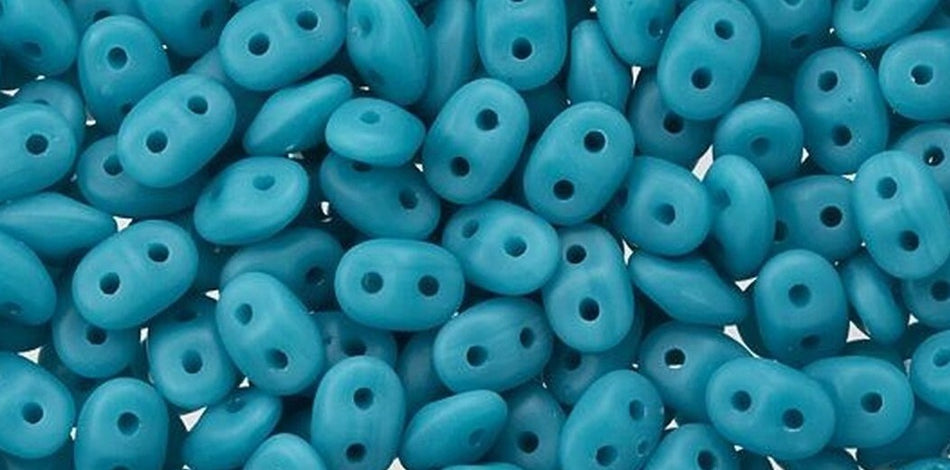 2/5MM MATUBO SUPERDUO Sleeping Beauty Turquoise Beads
