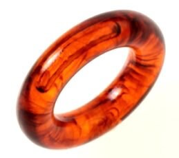 Tortoise Acrylic Hoop Rings 25mm (4)
