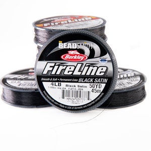4lb Fireline Black Satin Thread .005in/0.12mm 15/50/125/300yd.