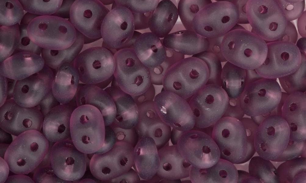 2/5MM MATUBO SUPERDUO Matte Amethyst Beads