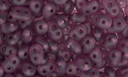 2/5MM MATUBO SUPERDUO Matte Amethyst Beads
