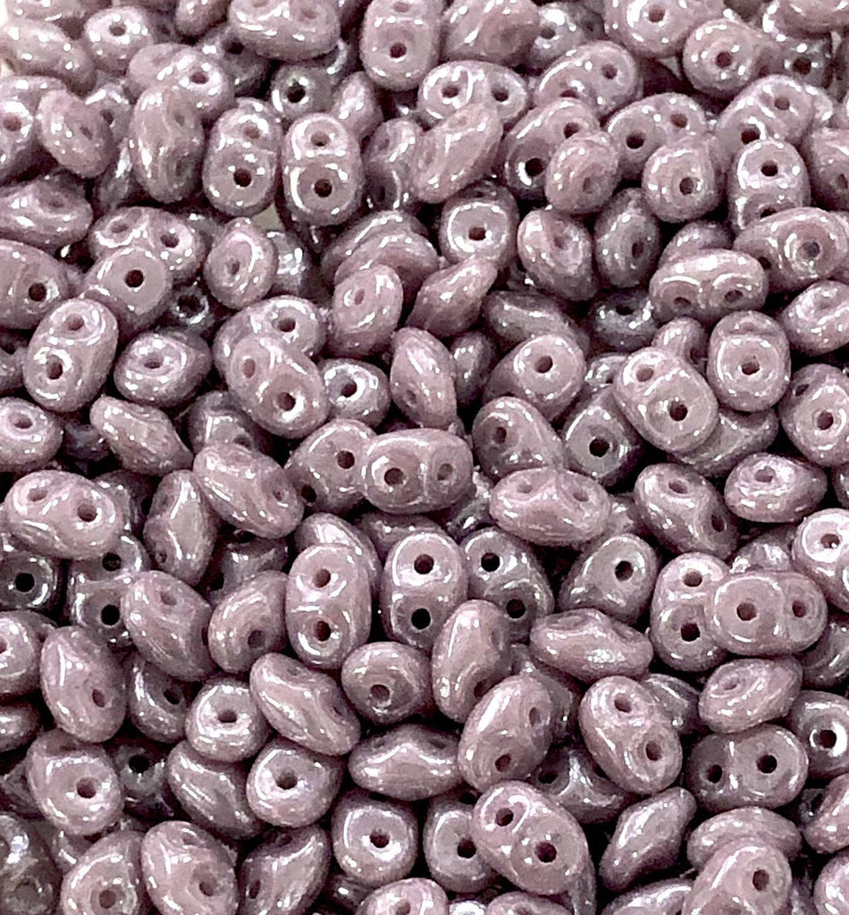 2/5MM MATUBO SUPERDUO Luster Opaque Violet Beads