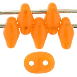 2/5MM MATUBO SUPERDUO Milky Orange Beads