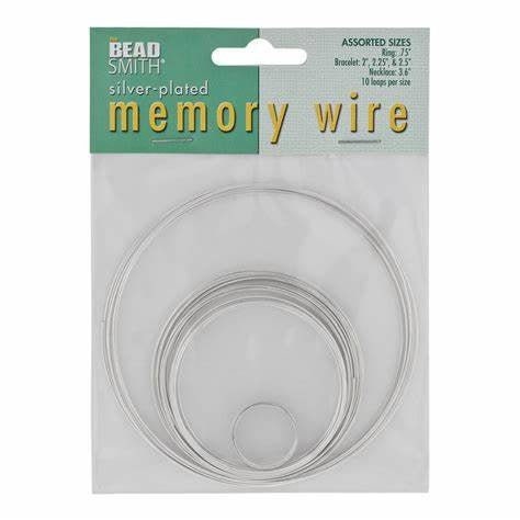 Assorted Silver Plated Beadsmith Memory Wire