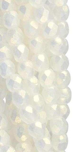 2mm Sueded Gold Crystal Czech Faceted Firepolish Glass Beads (50)