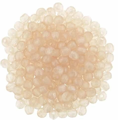 2mm Sueded Gold Rosaline Czech Faceted Firepolish Glass Beads (50)