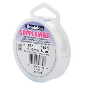 0.35mm/.014in Supplemax Cord Clear Diameter 50 Meter Spool