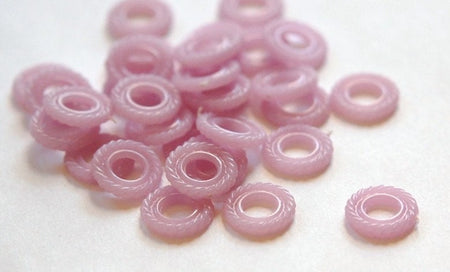 Vintage Light Purple Plastic Ring Beads bds002B