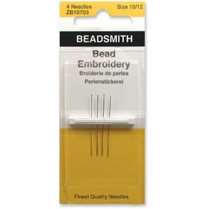 Size 10/12 English Beadsmith Bead Embroidery Needles