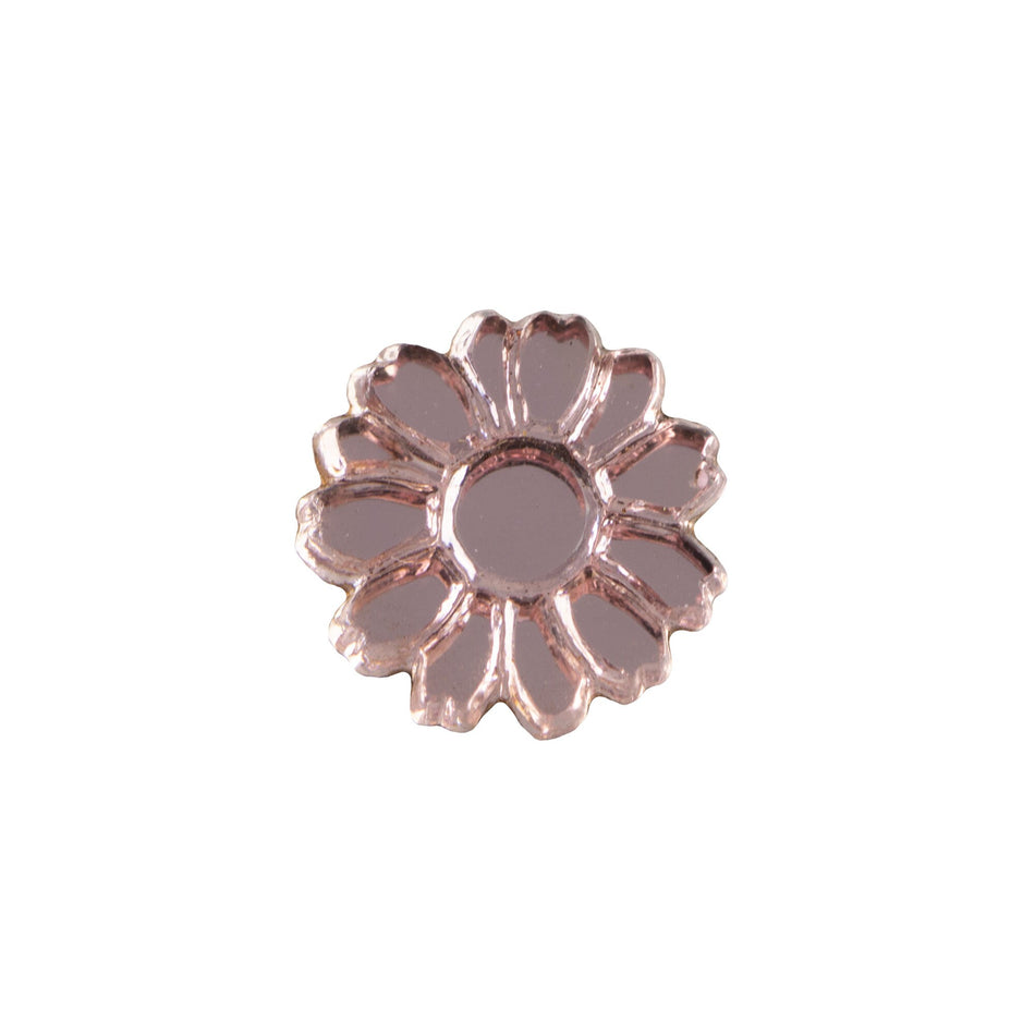 10mm Light Amethyst Glass Flower Cabochon (2)
