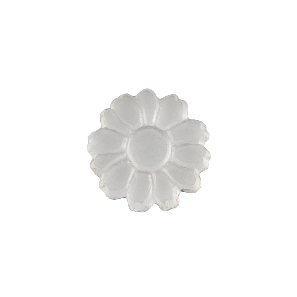 10mm Matte Crystal Glass Flower Cabochon (2)