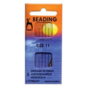 Size 11 Pony Beading Needles