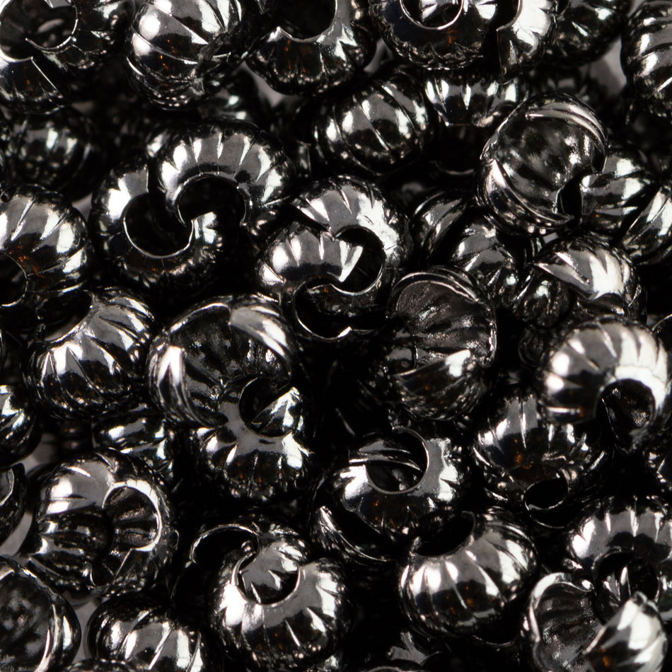 4mm Corrugated Ribbed Crimp Covers (144)