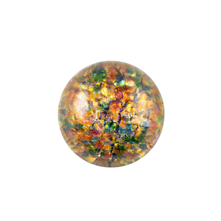 13mm Preciosa Red Multi Opal Round Glass Cabochon (2)